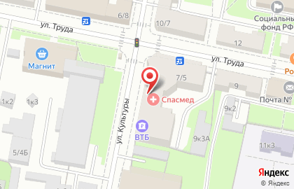 Банк ВТБ 24, ЗАО на улице Культуры на карте