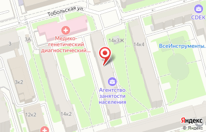Технопарк на улице Смолячкова на карте