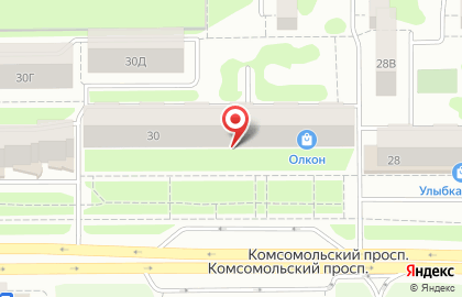 Робот 96 на Комсомольском проспекте на карте