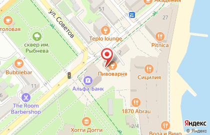 Стейк хаус Рибай на улице Толстого на карте