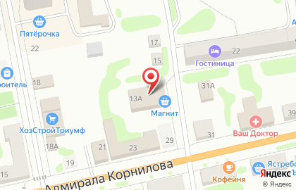 Супермаркет Магнит на улице Чернозерского на карте