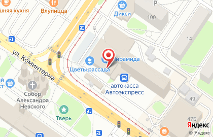 Верхневолжский, пансионат на карте