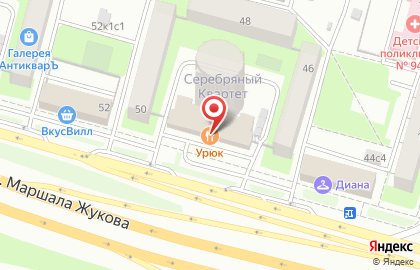 Банкомат ВТБ на проспекте Маршала Жукова, 48 к 1 на карте