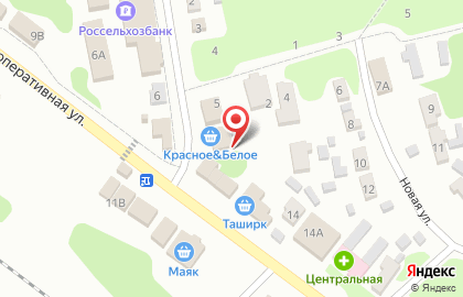 Супермаркет Красное & Белое на Кооперативной улице на карте