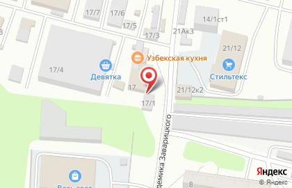 Сауна на Вулканной на карте