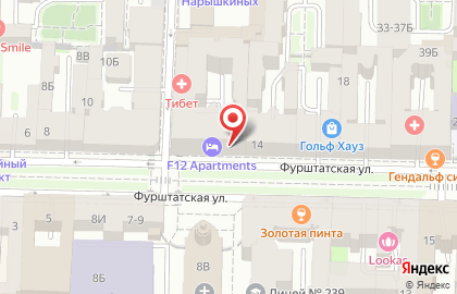 Пинта на Фурштатской улице на карте