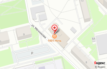 Кафе 1001 ночь на улице Мечникова на карте