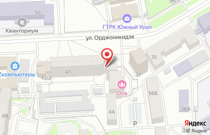 Продуктовый магазин в Челябинске на карте