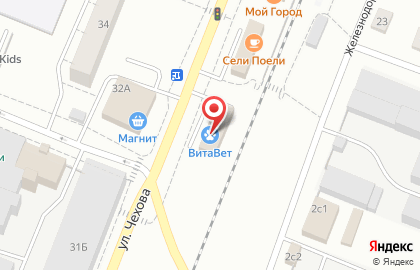 Ветеринарная клиника ВитаВет на улице Чехова в Гатчине на карте