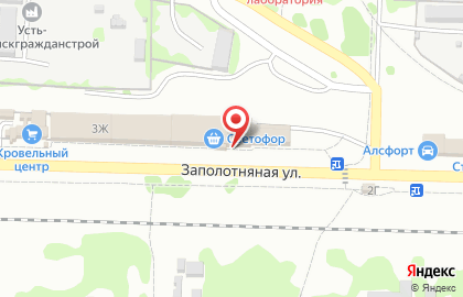 Магазин низких цен Светофор на Заполотняной улице на карте