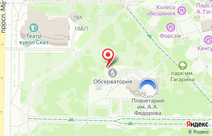 Обсерватория на проспекте Металлургов на карте