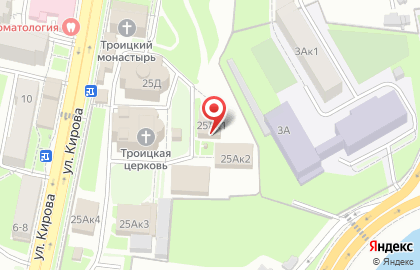 Троицкий епархиальный женский монастырь в Ленинском районе на карте