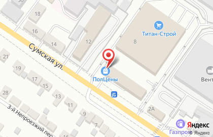 Кафе-бар Караван на Сумской улице на карте