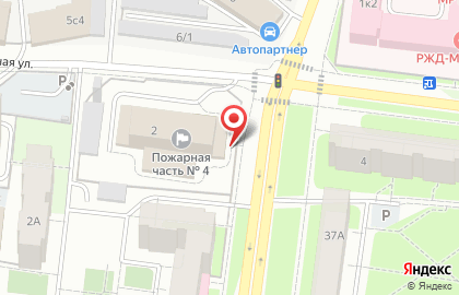 Пожарная часть №4 в Дзержинском районе на карте