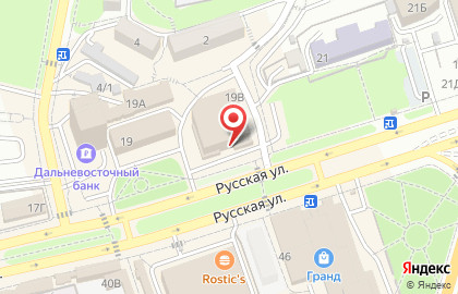 Банкомат Дальневосточный банк на Русской улице, 19в на карте