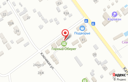 База отдыха Подворье на Катунской улице на карте