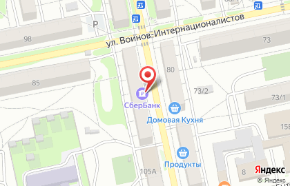 СберБанк на Ленинградской улице на карте