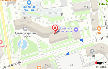 Управление архитектуры, городского и земляного строительства на карте