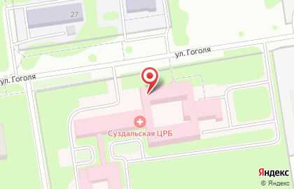 Больница Суздальская районная больница на улице Гоголя на карте