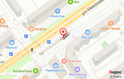 Магазин фруктов и овощей в Тракторозаводском районе на карте