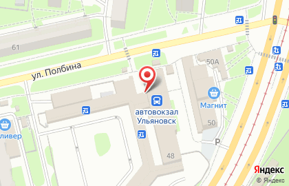 Банкомат АК Барс Банк на улице Полбина на карте