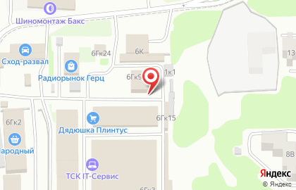 Ремонтная мастерская на улице Композитора Касьянова на карте