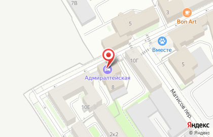 Гостиница Адмиралтейская в Санкт-Петербурге на карте