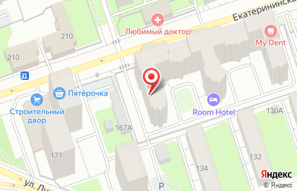 Транспортная компания Азимут на Екатерининской улице на карте