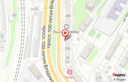 Сервисная компания Нотэк на проспекте 100-летия Владивостока на карте