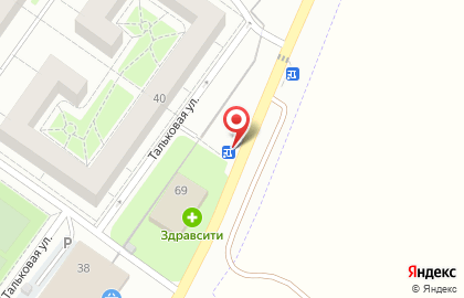 Магазин разливных напитков на Тальковой улице на карте
