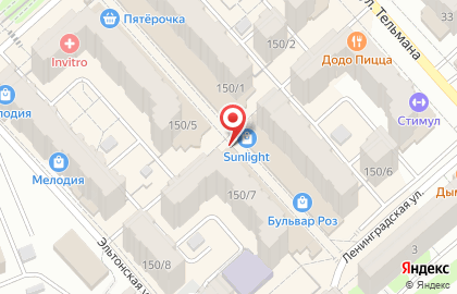 Магазин органической косметики Green shop на улице Тельмана на карте