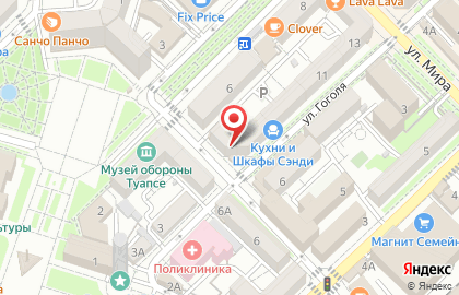 Банкомат Банк ВТБ24 на улице Гагарина в Туапсе на карте