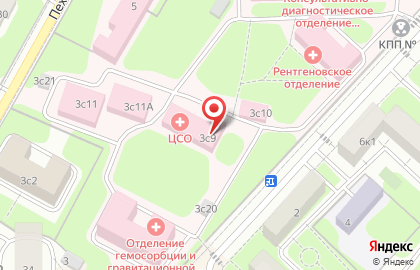 Городская клиническая больница №52 на Пехотной улице на карте