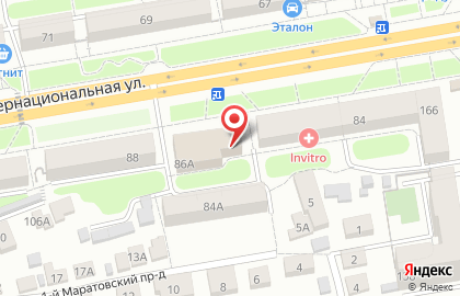 Общественная организация Молодёжные инициативы на Интернациональной улице на карте