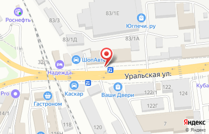 Торгово-производственная компания ЮгТМ на Уральской улице на карте