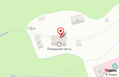 Пожарная часть, с. Синегорск на карте