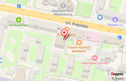 Агентство недвижимости Фаворит на улице Кирова на карте