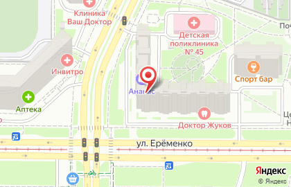 Салон-магазин Апрель-Интер на проспекте Маршала Жукова на карте