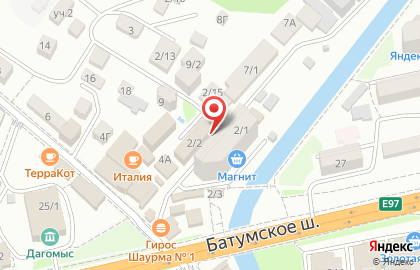 Торгово-сервисная компания Азалия в Лазаревском районе на карте