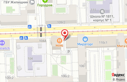 Ресторан MiMi на Первомайской 106А на карте