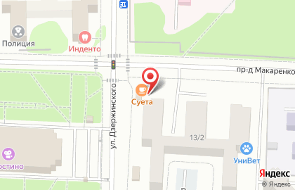 Магазин продуктов на ул. Дзержинского, 13/2 к2 на карте