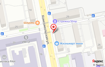 GPS Партизан на Комсомольской на карте