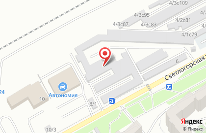 Автомастерская ProMotors на Светлогорской улице на карте