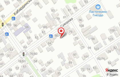 Магазин Камелия на улице Суворова на карте