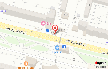 Продовольственный магазин Янта на улице Крупской, 35 стр 1 на карте
