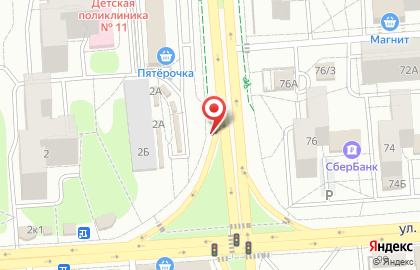 Киоск фастфудной продукции в Коминтерновском районе на карте