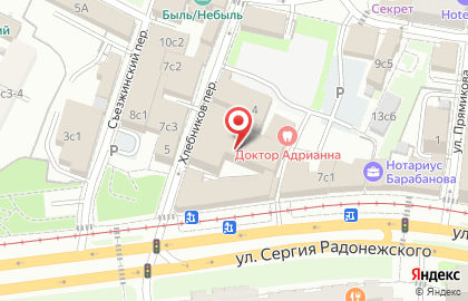 Автошкола ШОССЕ в Хлебниковом переулке на карте