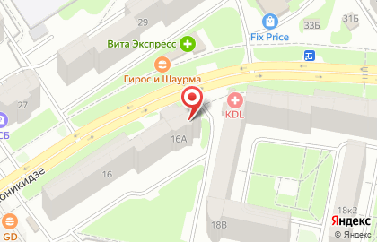 Магазин Шнек на улице Серго Орджоникидзе на карте