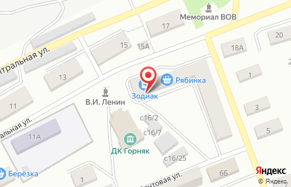 Аптека Гермес на Центральной улице на карте
