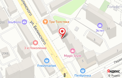 Парикмахерская Оливия в Октябрьском районе на карте